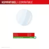 Protector de pantalla e.v.i. Displex cristal 9H para Galaxy Watch 8 40 mm, pack de 2, ultrafino, sin bordes, anti-huellas