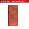 Protector de pantalla + funda e.v.i. para Google Pixel 9 con marco de montaje Eco, cristal templado, transparente, resistente a arañazos