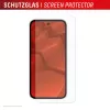 Displex protector de pantalla de cristal + funda para Google Pixel 9a — cristal templado, marco de montaje Eco, transparente, resistente a arañazos