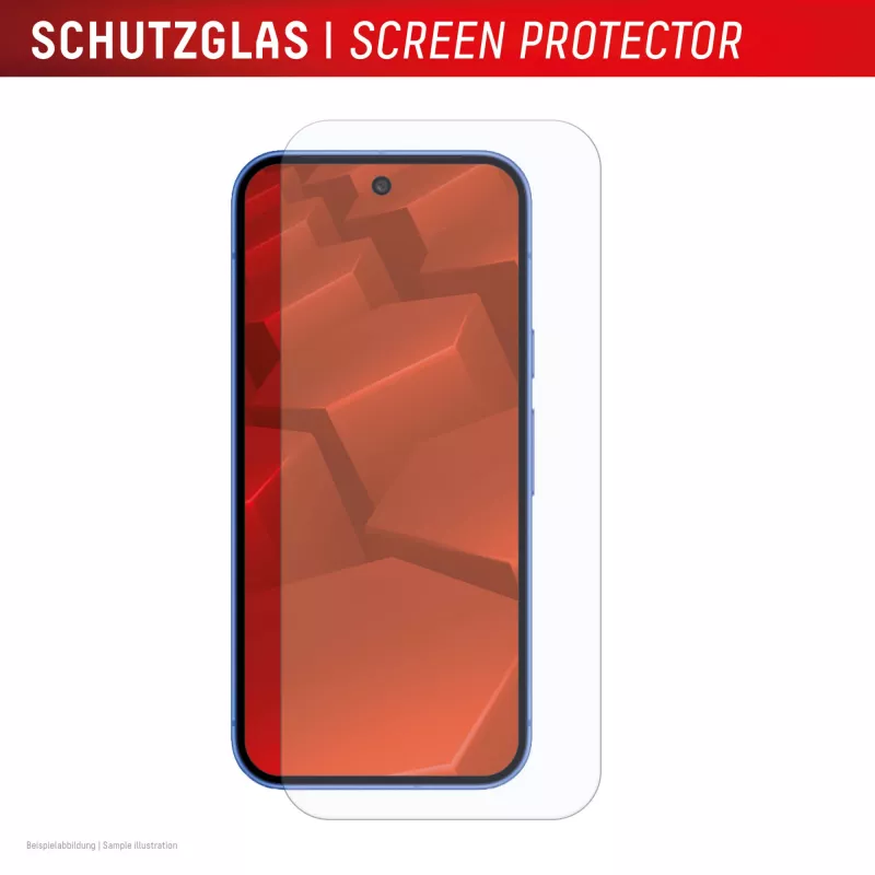 Protector de pantalla de cristal templado con funda para Google Pixel 10 de e.v.i. (DISPLEX cristal real + funda)