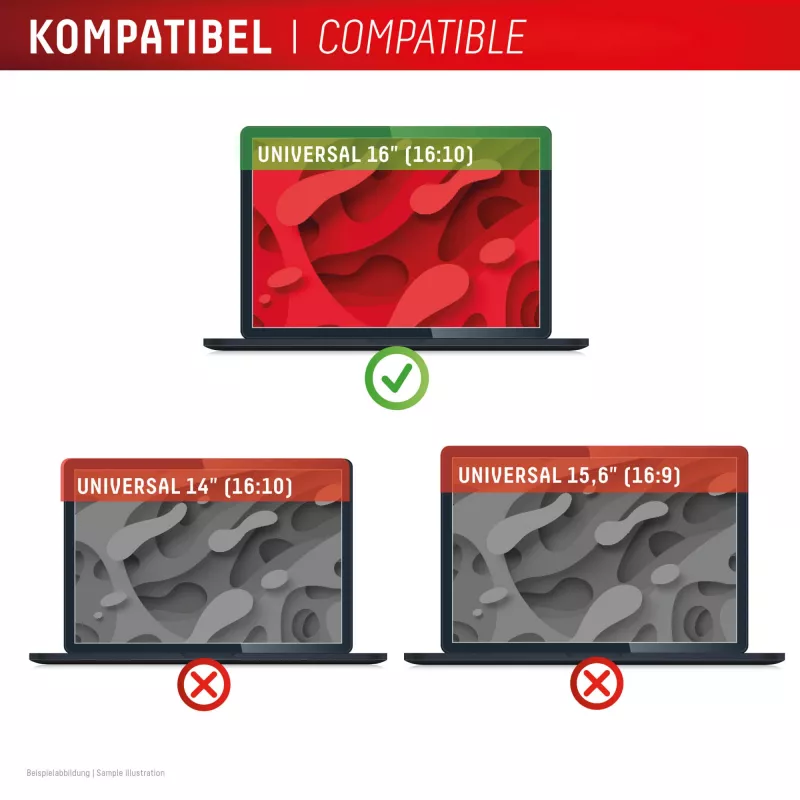 Filtro de privacidad e.v.i. Displex PRIVACY SAFE magnético 2 direcciones para portátil / notebook de 16