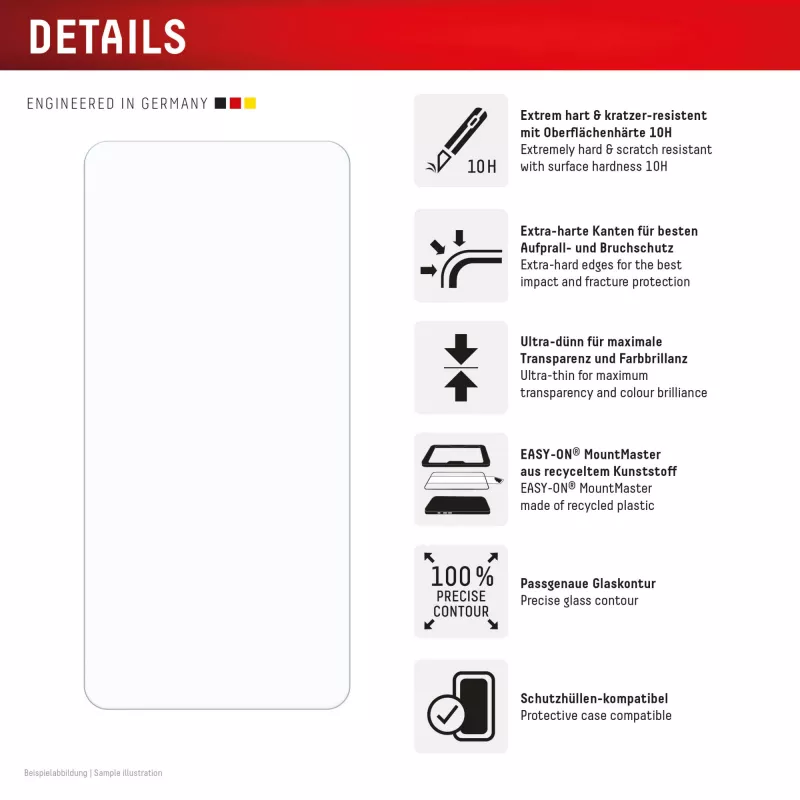 Displex protector de pantalla (10H) para Samsung S26, resistente a arañazos