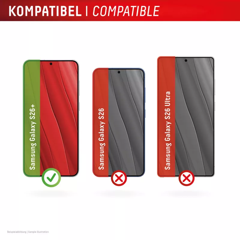 Displex protector de pantalla Premium (cobertura total, 10H) para Samsung S26+, cobertura total