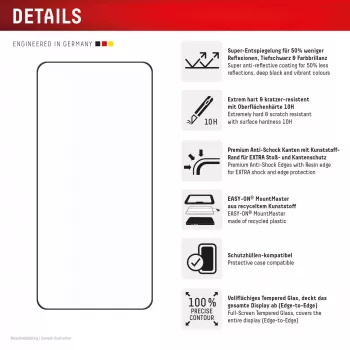 Displex protector de pantalla Premium (cobertura total, 10H) para Samsung S26 Ultra, cobertura total