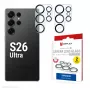 Cristal para lente de cámara con cobertura total para Galaxy S26 Ultra de e.v.i., cristal templado 10H, resistente al polvo/golpes/arañazos, montaje rápido, pack de 2