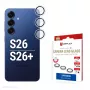 Protector de cristal para objetivo de cámara para Samsung Galaxy S26 / S26+ de e.v.i., templado 10H, DLC, anillo único, montaje rápido, transparente