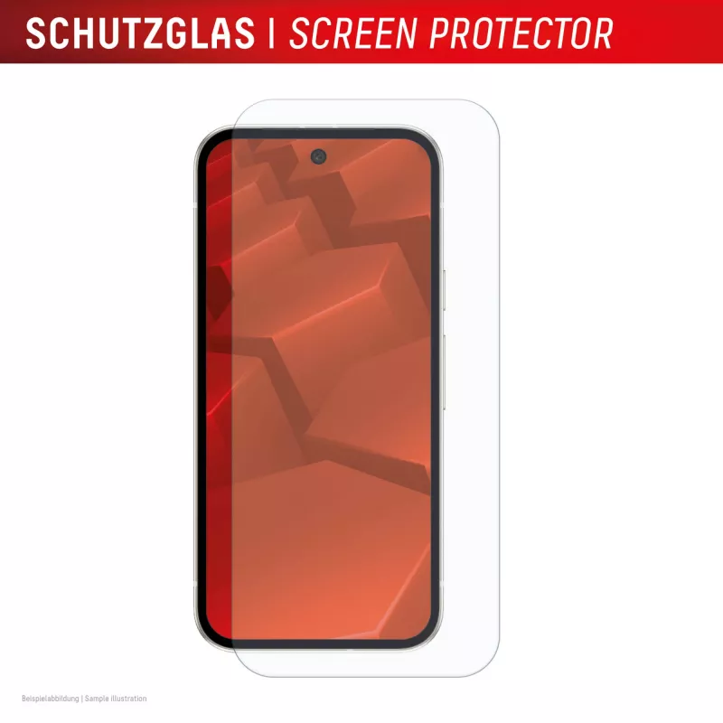 e.v.i. Displex protector de pantalla de cristal templado 10H para Google Pixel 10a, transparente, resistente a arañazos y golpes