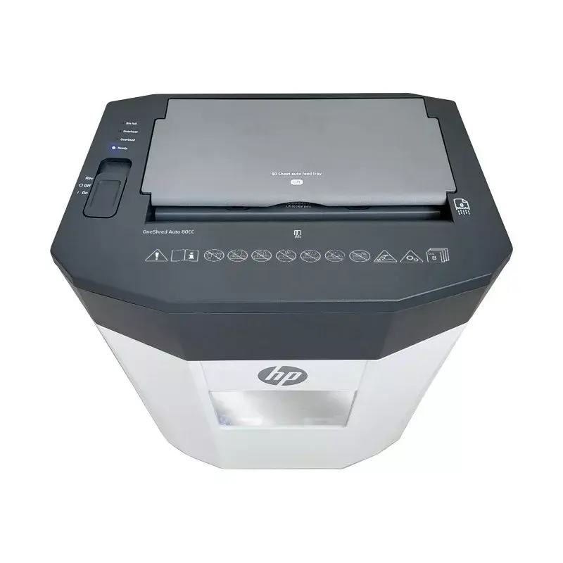 HP OneShred Auto 80CC destructora de documentos corte cruzado 68 dB 22 cm blanco