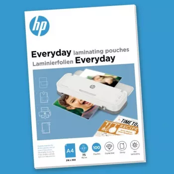 Plástico de laminar HPI market 9159 A4 transparente 75 µm 100 uds.