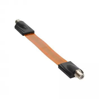 Pasamuros para ventana InLine cable SAT extraplano para conector F, 0,11 m de cable, 23×265×12 mm