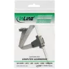 Chapa de ranura serie InLine 9 pines conector macho a 10 pines conector hembra interno 1:1 cable, 0,6 m, gris