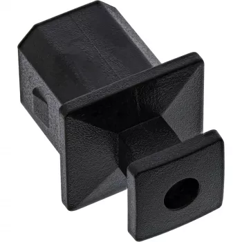 InLine Tapa antipolvo para conector hembra USB-B, negro, 50 uds.