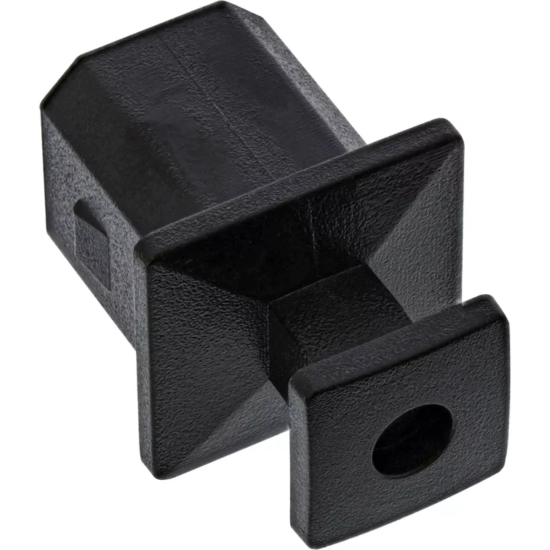 InLine Tapa antipolvo para conector hembra USB-B, negro, 50 uds.