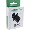 InLine Tapa antipolvo para conector hembra USB-B, negro, 50 uds.