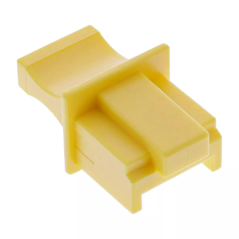 InLine Tapa antipolvo para conector hembra RJ45, amarillo, 10 uds.