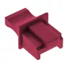 InLine Tapa antipolvo para conector hembra RJ45, rojo oscuro, 10 uds.