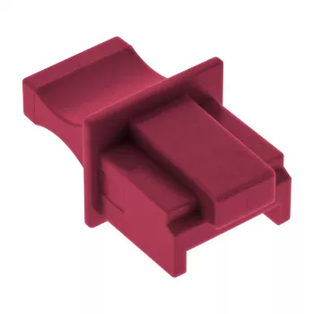 InLine Tapa antipolvo para conector hembra RJ45, rojo oscuro, 10 uds.