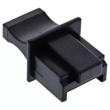 Tapa antipolvo para conector hembra RJ45 InLine 59942C negra 10 uds.