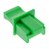 InLine Tapa antipolvo para conector hembra RJ45, verde, 10 uds.