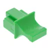 InLine Tapa antipolvo para conector hembra RJ45, verde, 10 uds.