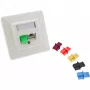 InLine Tapa antipolvo para conector hembra RJ45, amarillo, 100 uds.