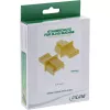 InLine Tapa antipolvo para conector hembra RJ45, amarillo, 100 uds.