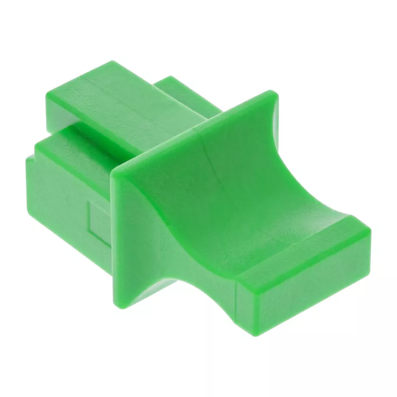 InLine Tapa antipolvo para conector hembra RJ45, verde, 100 uds.