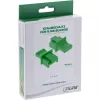 InLine Tapa antipolvo para conector hembra RJ45, verde, 100 uds.