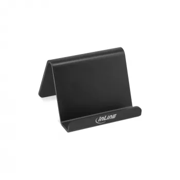 InLine Soporte de escritorio para smartphone y móvil, soporte pasivo, Negro