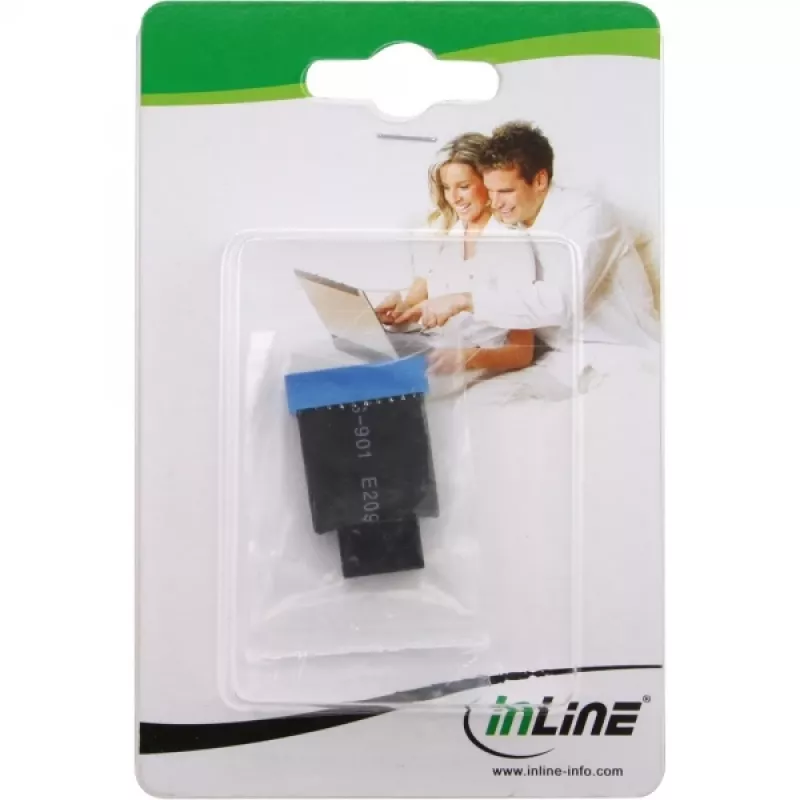 InLine Adaptador USB 2.0 a 3.0 interno placa base USB 2.0 a pin header USB 3.0