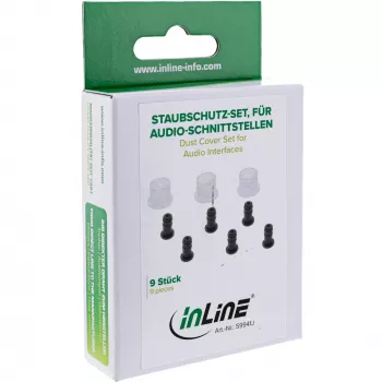 InLine set de tapones antipolvo para interfaces de audio RCA + 3,5 mm, 9 uds. InLine 59941J