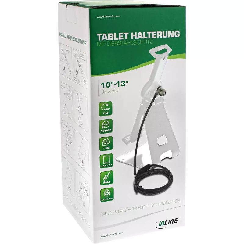 InLine soporte de seguridad universal para tablet, para 10