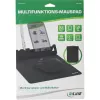 Alfombrilla InLine 55261 — base de goma multifuncional con soporte para smartphone y bolígrafo, 250×? mm, negra