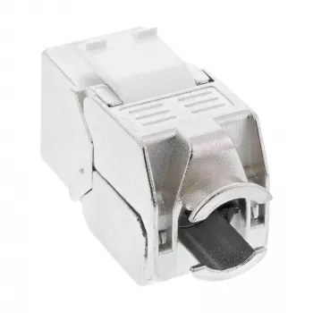 InLine módulo keystone RJ45 Snap-In Cat.6a, con cubierta antipolvo roja