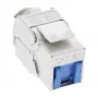 InLine módulo keystone RJ45 Snap-In Cat.6a, con cubierta antipolvo azul
