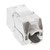 InLine módulo keystone RJ45 Snap-In Cat.6a, con cubierta antipolvo azul