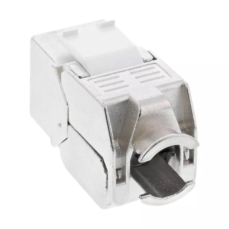 InLine módulo keystone RJ45 Snap-In Cat.6a, con cubierta antipolvo azul