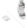 InLine módulo keystone RJ45 Snap-In Cat.6a, con cubierta antipolvo azul