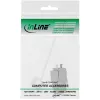 InLine módulo keystone RJ45 Snap-In Cat.6a, con cubierta antipolvo azul