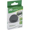 InLine pies de goma, paquete de 20 uds., negro, forma plana 1,2 cm, goma, negro