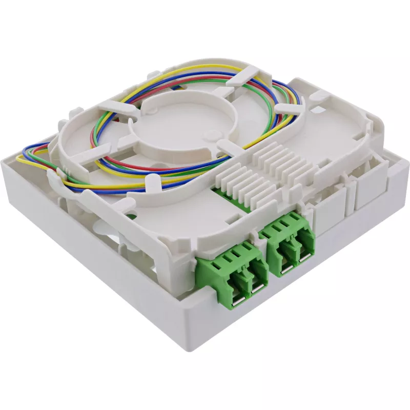 InLine roseta FTTH preconfigurada 4x LC/APC 9/125µm 10 m