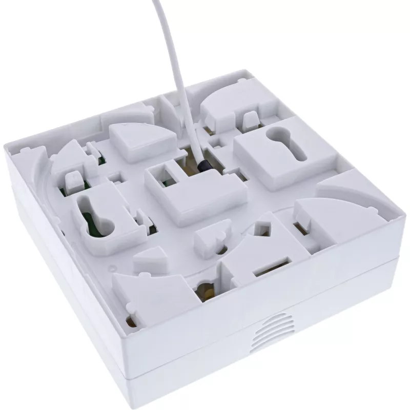 InLine roseta FTTH preconfigurada 4x LC/APC 9/125µm 15 m