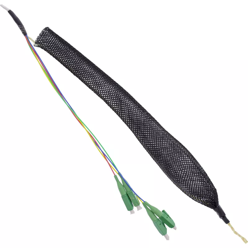 InLine roseta FTTH preconfigurada 4x LC/APC 9/125µm 40 m