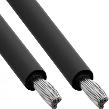 InLine 94400S cable de instalación solar H1Z2Z2-K, 4 mm2, 100 m, negro