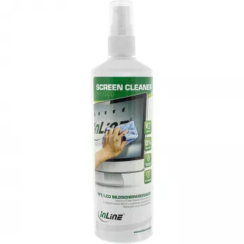 Limpiador de pantallas InLine 250 ml spray con bomba para pantallas TFT y LCD