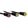 Hama 1,5 m Cable Scart - 3 RCA SCART (21 contactos) 3 x RCA Negro
