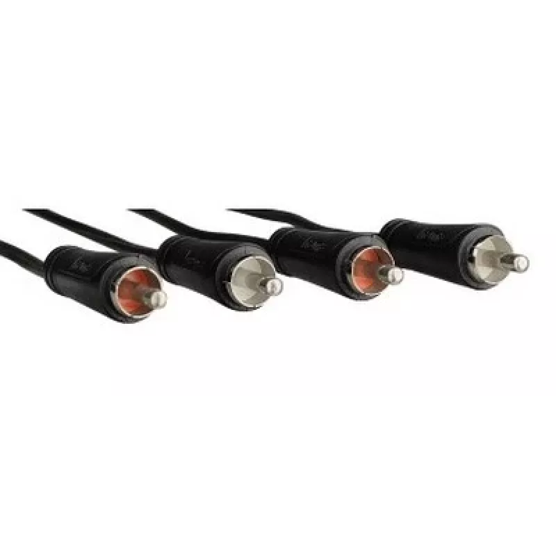 Hama 00122329 Cable de audio 2,5 m 2 x RCA Negro
