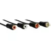 Hama 00122286 Cable de audio 3 m 2 x RCA Negro