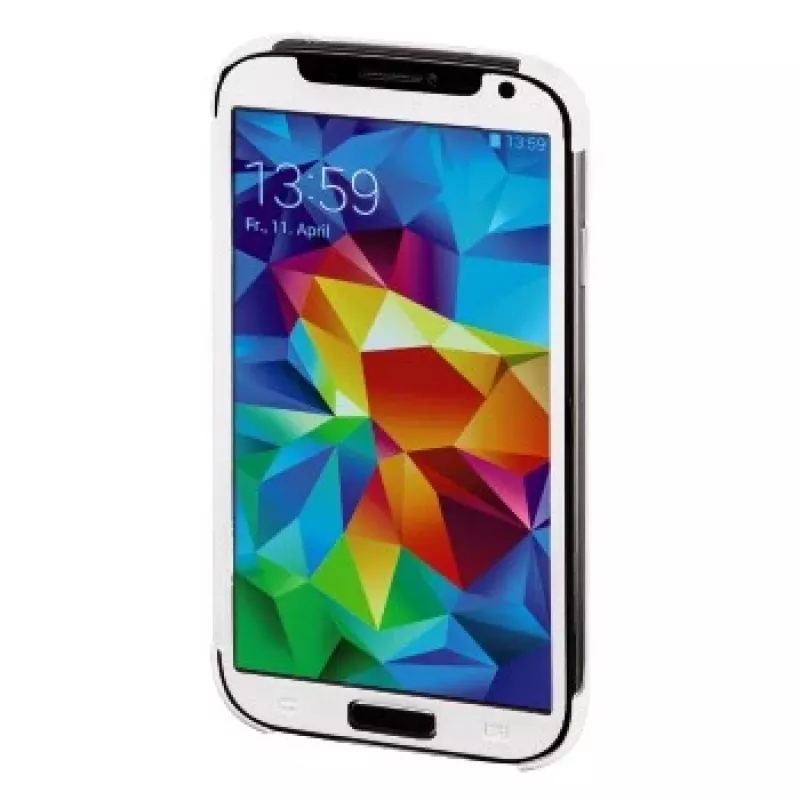 Hama Mirror Funda para móvil Plata, Blanco