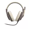 Hama SoundZ 333 Headset con cable diadema gaming USB Type-A beige, marrón